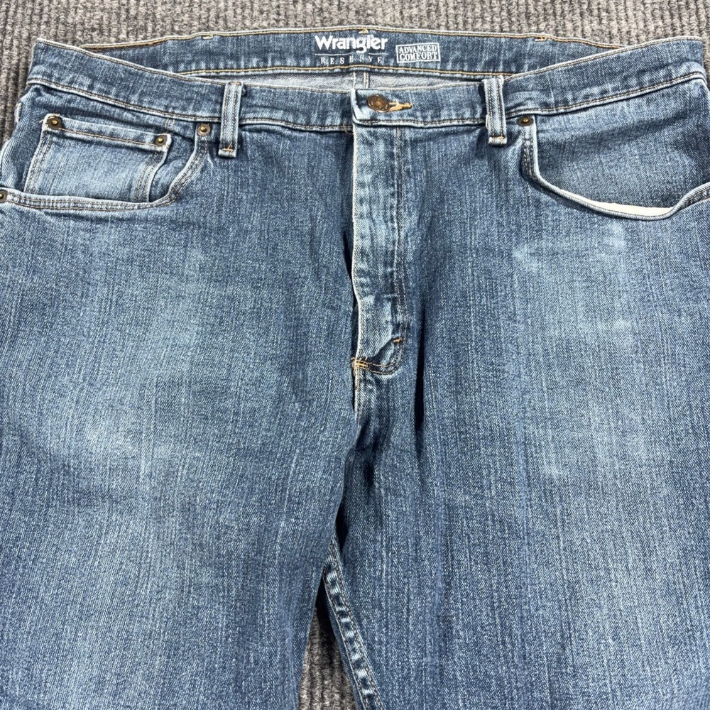 Wrangler Jeans Mens 38x29 Blue Reserve Advanced Comfort Straight Leg WRM20DS